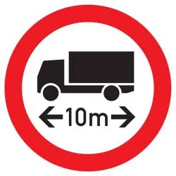 Panneau INTERDIT AUX VEHICULES DE PLUS Taliaplast 722289