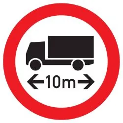 Panneau INTERDIT AUX VEHICULES DE PLUS Taliaplast 723289