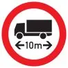 Panneau INTERDIT AUX VEHICULES DE PLUS Taliaplast 723289