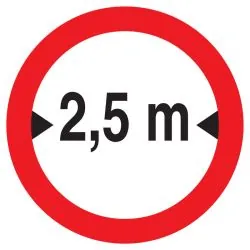 Panneau INTERDIT AUX VEHICULES DE PLUS Taliaplast 727279