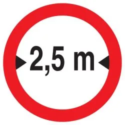 Panneau INTERDIT AUX VEHICULES DE PLUS Taliaplast 723279
