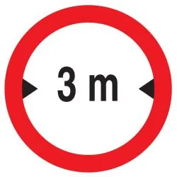 Panneau INTERDIT AUX VEHICULES DE PLUS Taliaplast 724280
