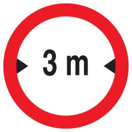Panneau INTERDIT AUX VEHICULES DE PLUS Taliaplast 723280