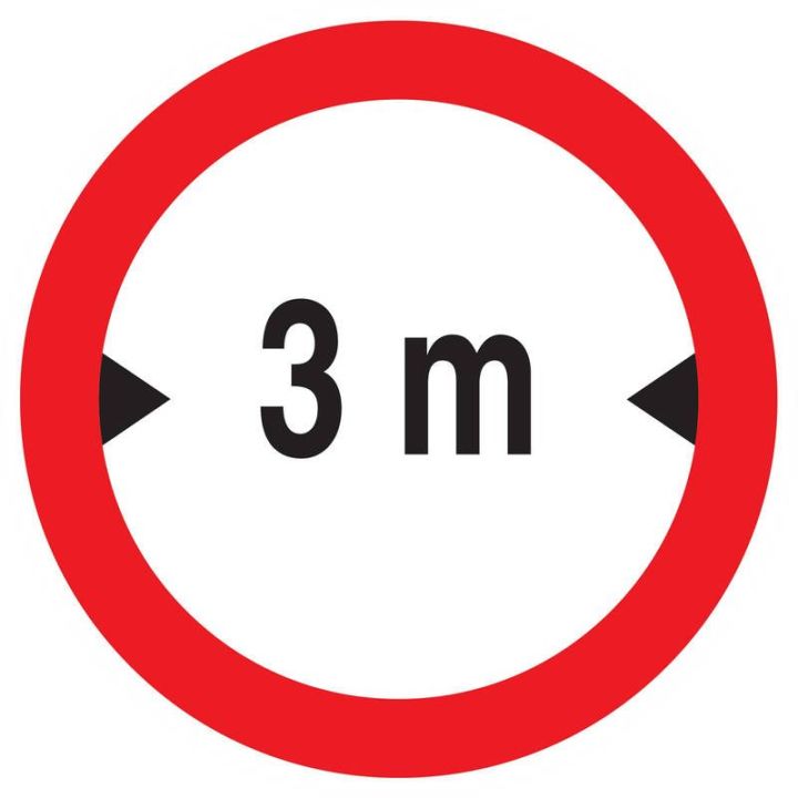 Panneau INTERDIT AUX VEHICULES DE PLUS Taliaplast 723280