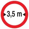 Panneau INTERDIT AUX VEHICULES DE PLUS Taliaplast 724281