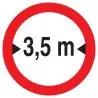 Panneau INTERDIT AUX VEHICULES DE PLUS Taliaplast 727281