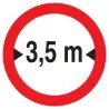 Panneau INTERDIT AUX VEHICULES DE PLUS Taliaplast 722281