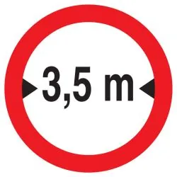 Panneau INTERDIT AUX VEHICULES DE PLUS Taliaplast 723281