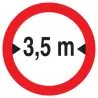 Panneau INTERDIT AUX VEHICULES DE PLUS Taliaplast 723281