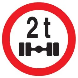 Panneau INTERDIT VEHICULES PESANT S/UN Taliaplast 724288
