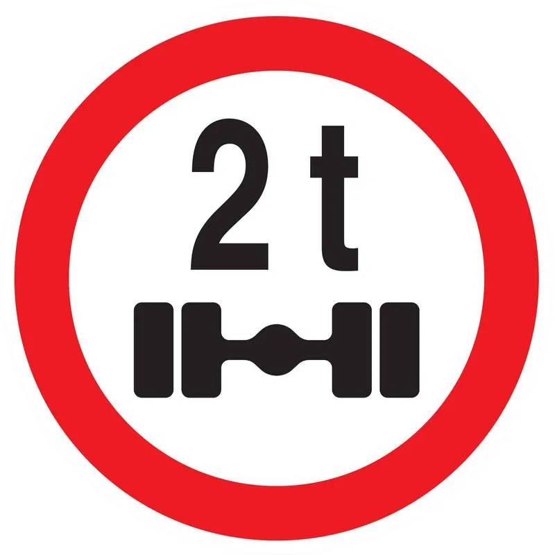 Panneau INTERDIT VEHICULES PESANT S/UN Taliaplast 724288