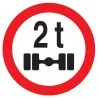 Panneau INTERDIT VEHICULES PESANT S/UN Taliaplast 724288