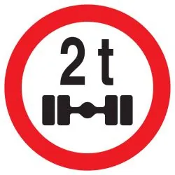 Panneau INTERDIT VEHICULES PESANT S/UN Taliaplast 727288