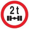 Panneau INTERDIT VEHICULES PESANT S/UN Taliaplast 727288
