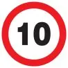 Panneau INTERDIT DE ROULER A +10 KM/H Taliaplast 727260