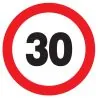 Panneau INTERDIT DE ROULER A +30 KM/H Taliaplast 724262