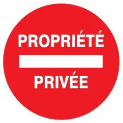 Panneau PROPRIETE PRIVEE NORMASIGN ADH Taliaplast 724224