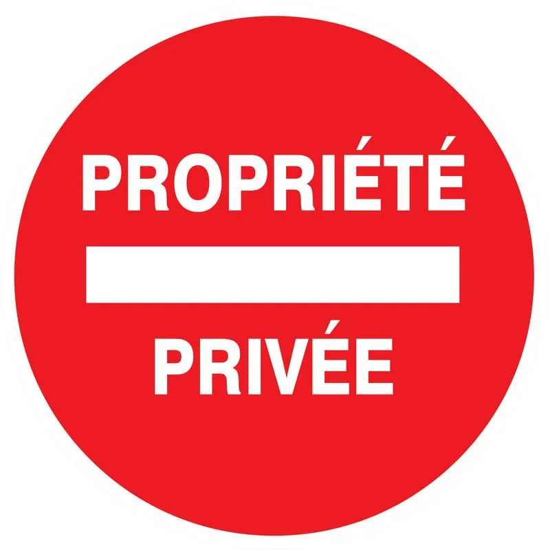 Panneau PROPRIETE PRIVEE NORMASIGN ADH Taliaplast 724224