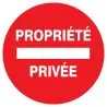Panneau PROPRIETE PRIVEE NORMASIGN ADH Taliaplast 722220