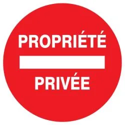 Panneau PROPRIETE PRIVEE NORMASIGN ADH Taliaplast 723221
