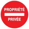 Panneau PROPRIETE PRIVEE NORMASIGN ADH Taliaplast 723221