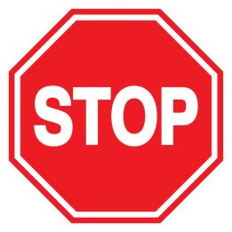 Panneau STOP NORMASIGN ADHESIF D.300 Taliaplast 722209