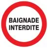 Panneau BAIGNADE INTERDITE NORMASIGN A Taliaplast 722236