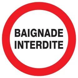 Panneau BAIGNADE INTERDITE D.420mm Taliaplast 723237
