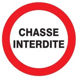 Panneau CHASSE INTERDITE NORMASIGN ADH Taliaplast 724205