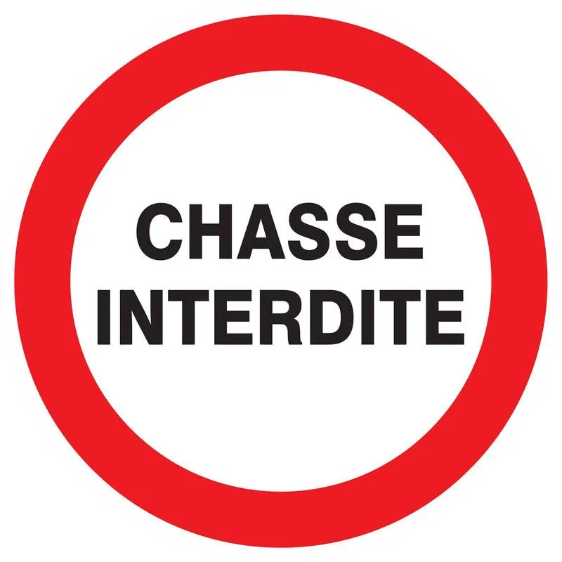 Panneau CHASSE INTERDITE NORMASIGN ADH Taliaplast 727206