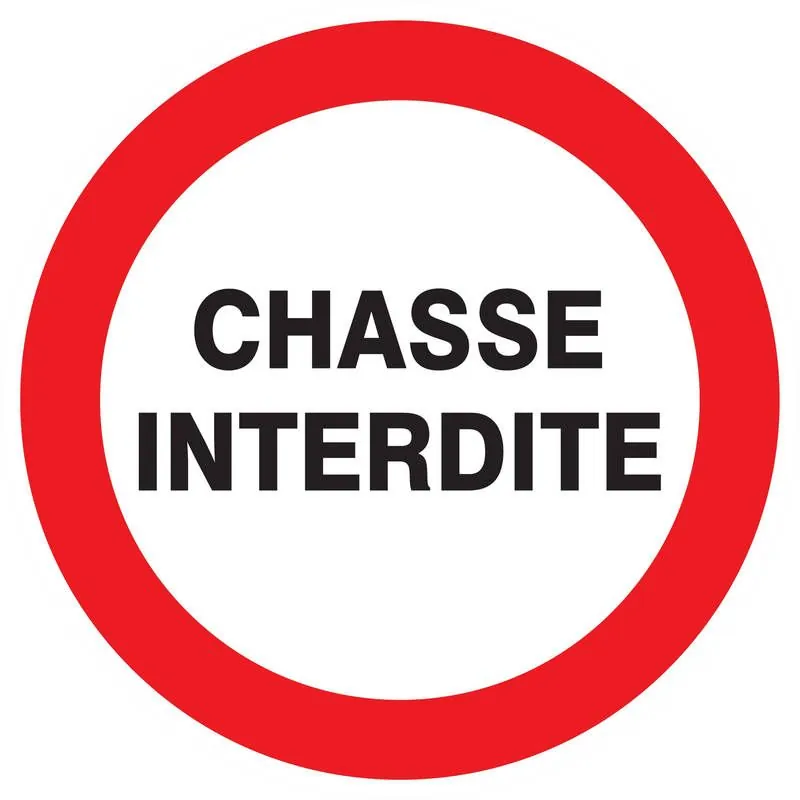 Panneau CHASSE INTERDITE NORMASIGN ADH Taliaplast 722206