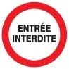 Panneau ENTREE INTERDITE NORMASIGN ADH Taliaplast 724244