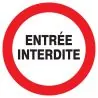 Panneau ENTREE INTERDITE NORMASIGN ADH Taliaplast 727247