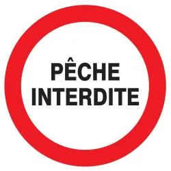 Panneau PECHE INTERDITE NORMASIGN ADHE Taliaplast 724236