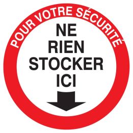 Panneau POUR VOTRE SECURITE NE RIEN ST Taliaplast 722208