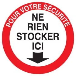 Panneau POUR VOTRE SECURITE NE RIEN ST Taliaplast 722208