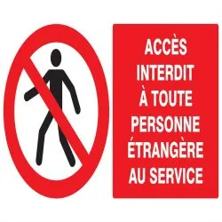 Panneau ACCES INTERD. A TOUTE PERSONNE Taliaplast 721204