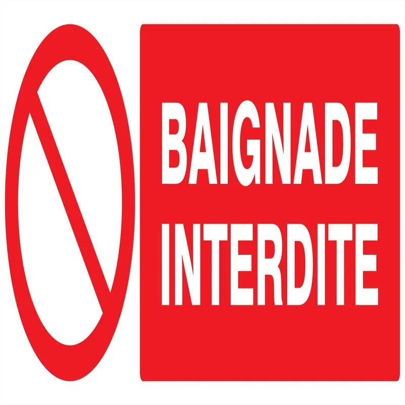 Panneau BAIGNADE INTERDITE 330X120 NOR Taliaplast 726218