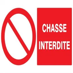 Panneau CHASSE INTERDITE 330x200 NORMA Taliaplast 721219