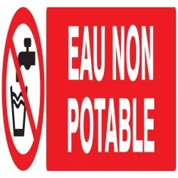 Panneau EAU NON POTABLE NORMASIGN ADHE Taliaplast 720214