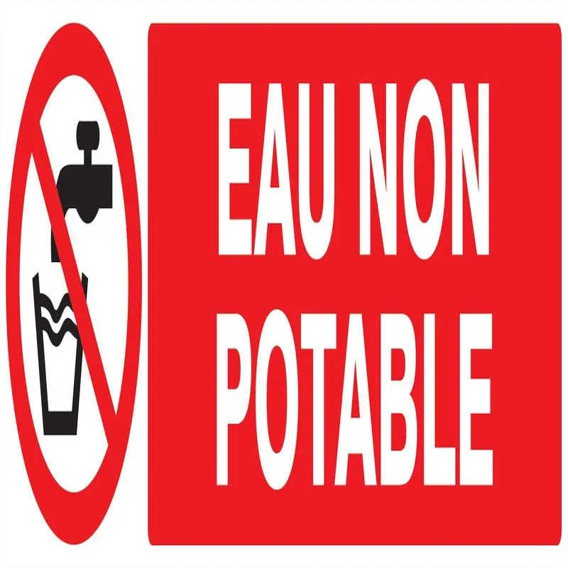 Panneau EAU NON POTABLE NORMASIGN ADHE Taliaplast 720214
