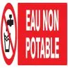 Panneau EAU NON POTABLE NORMASIGN ADHE Taliaplast 720214