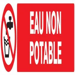 Panneau EAU NON POTABLE NORMASIGN ADHE Taliaplast 725214