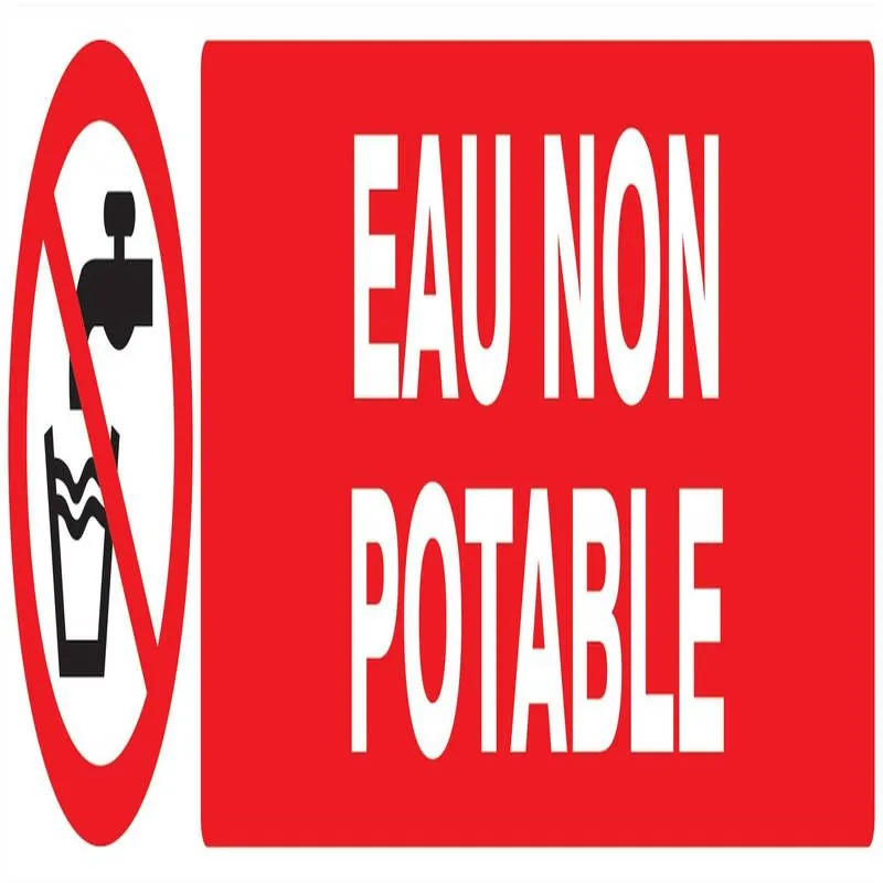 Panneau EAU NON POTABLE NORMASIGN ADHE Taliaplast 725214