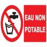 Panneau EAU NON POTABLE NORMASIGN ADHE Taliaplast 721214