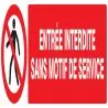 Panneau ENTREE INTERDITE SANS MOTIF DE Taliaplast 720206