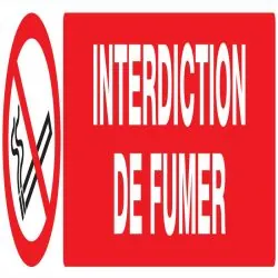 Panneau INTERDICTION DE FUMER NORMASIG Taliaplast 725236