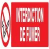 Panneau INTERDICTION DE FUMER NORMASIG Taliaplast 725236