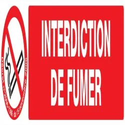 Panneau INTERDICTION DE FUMER + DECRET Taliaplast 725335