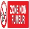 Panneau ZONE NON FUMEUR 200x52 NORMASI Taliaplast 720235